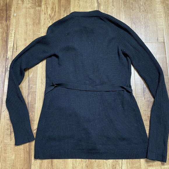 Trina Turk cardigan sweater belt merino wool size medium m - Picture 6 of 9